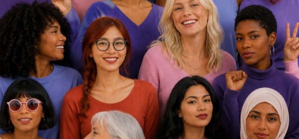 Illustration of women of different cultures.